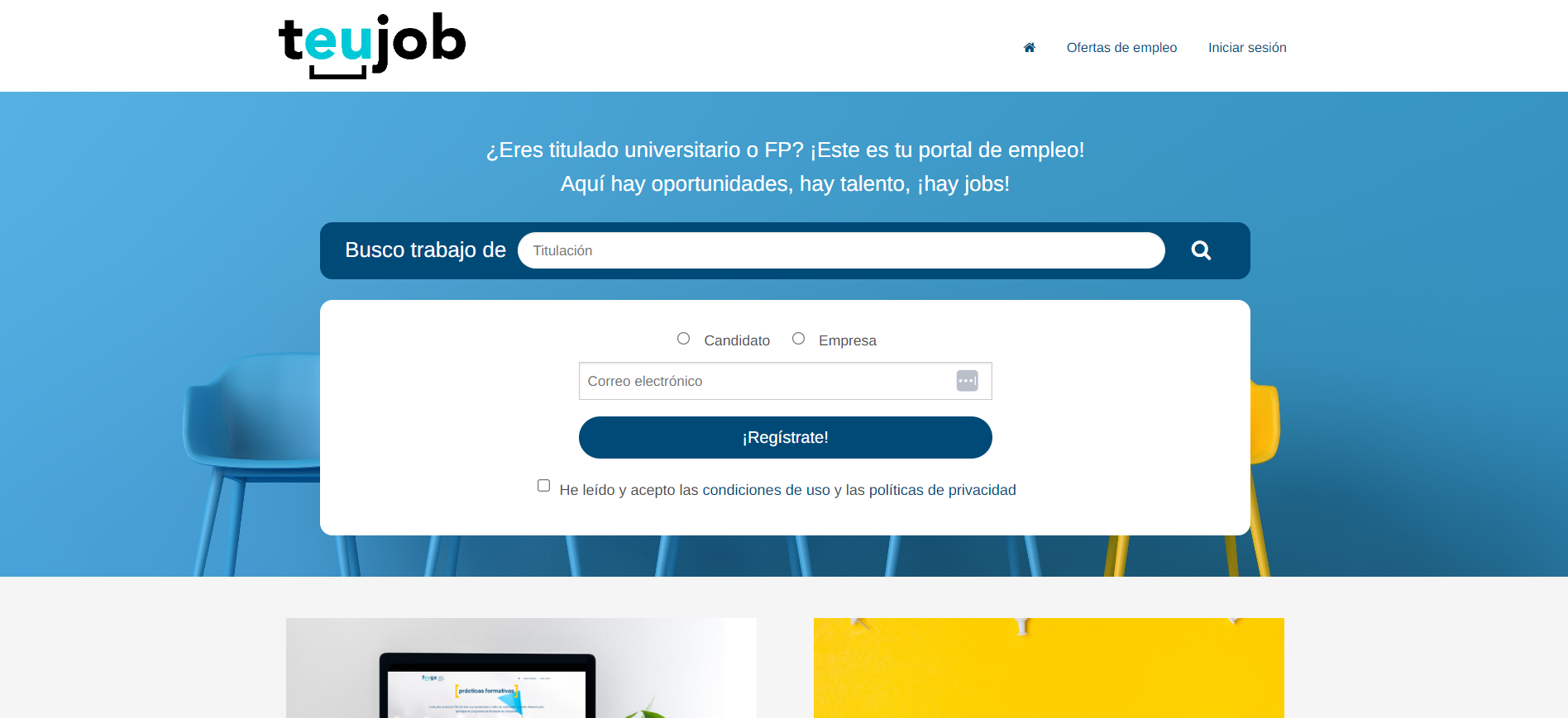 Portal de empleo FEUGA